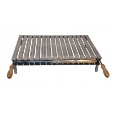 Grill lábakkal 50x70 cm - rozsdamentes acél